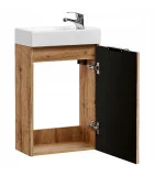 Cabinet with sink, ADEL, oak, 40 cm order